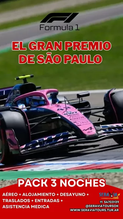 F1 El Gran Premio de São Paulo - 03 NOCHES 