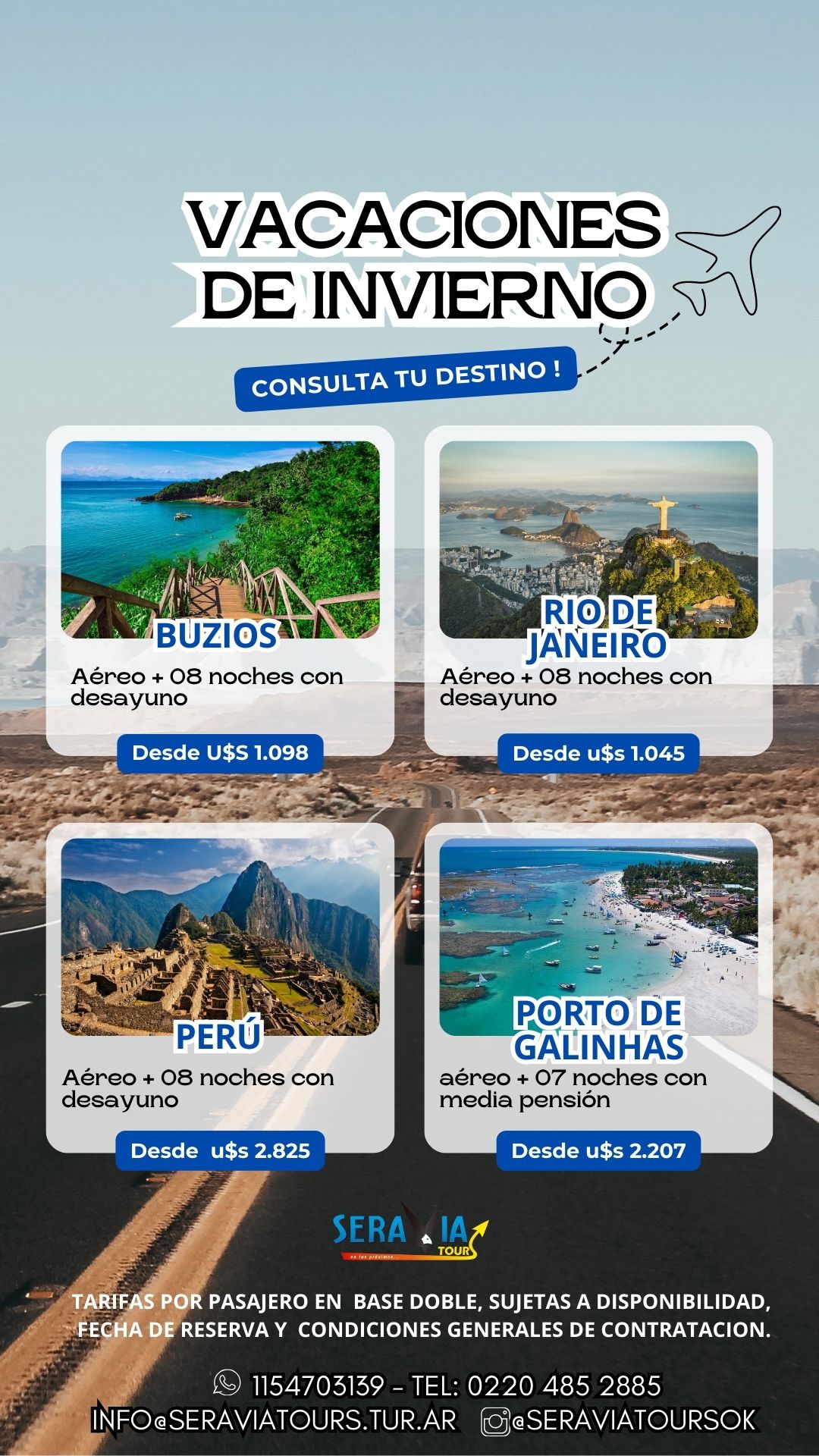 VACACIONES DE INVIERNO -  Brasil y Perú